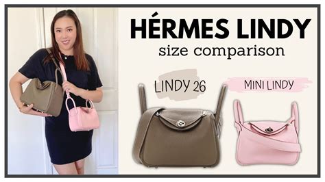 hermes mini lindy size.